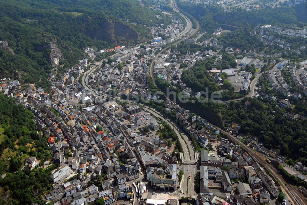 Idar-Oberstein von oben - Stadtansicht Idar-Oberstein