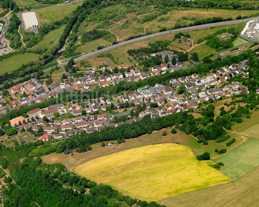 Idar-Oberstein OT Nahbollenbach aus der Vogelperspektive: Stadtansicht von Idar-Oberstein OT Nahbollenbach im Bundesland Rheinland-Pfalz