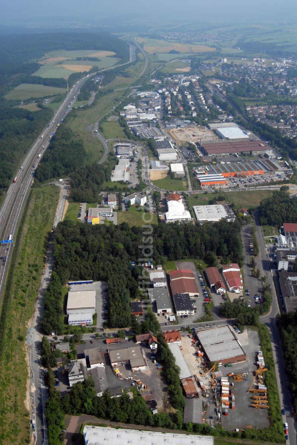 Luftaufnahme Idstein - Stadtansicht Idstein