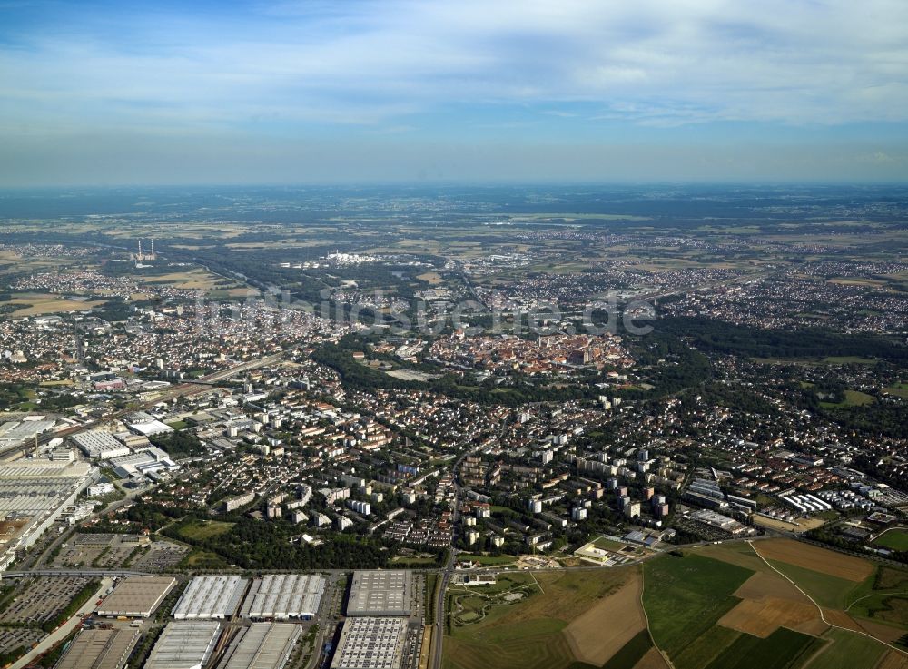 Luftaufnahme Ingolstadt - Stadtansicht von Ingolstadt im Bundesland Bayern