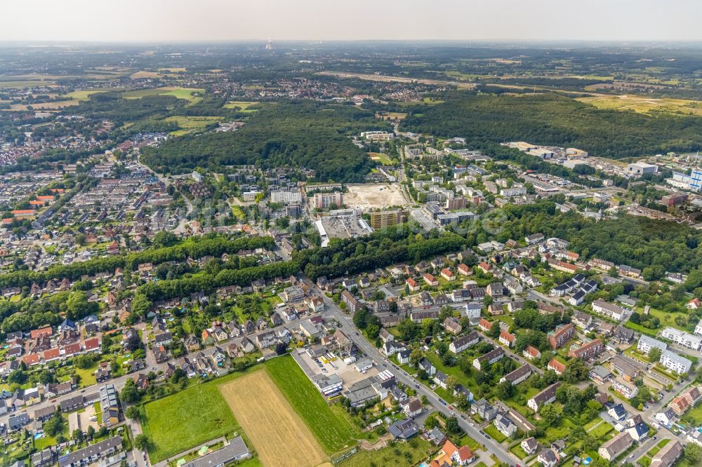 Luftbild Bergkamen - Stadtansicht der Innenstadt in Bergkamen im Bundesland Nordrhein-Westfalen, Deutschland