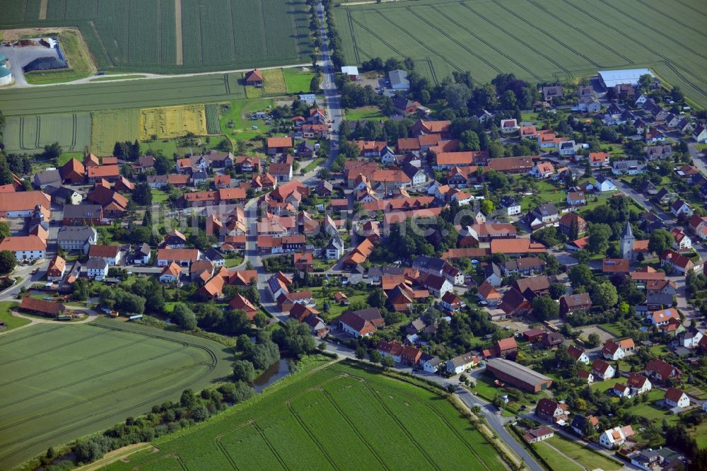 Brüggen aus der Vogelperspektive: Stadtansicht der Innenstadt von Brüggen im Bundesland Niedersachsen