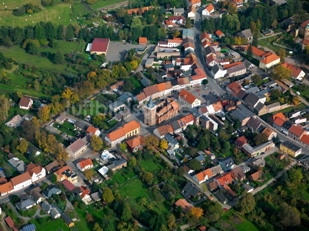 Luftbild Lübben - Stadtansicht der Innenstadt von Lübben im Bundesland Brandenburg