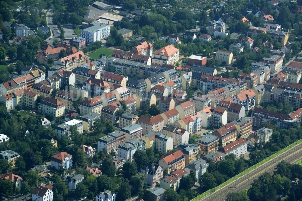 Luftbild Markkleeberg - Stadtansicht der Innenstadt von Markkleeberg im Bundesland Sachsen