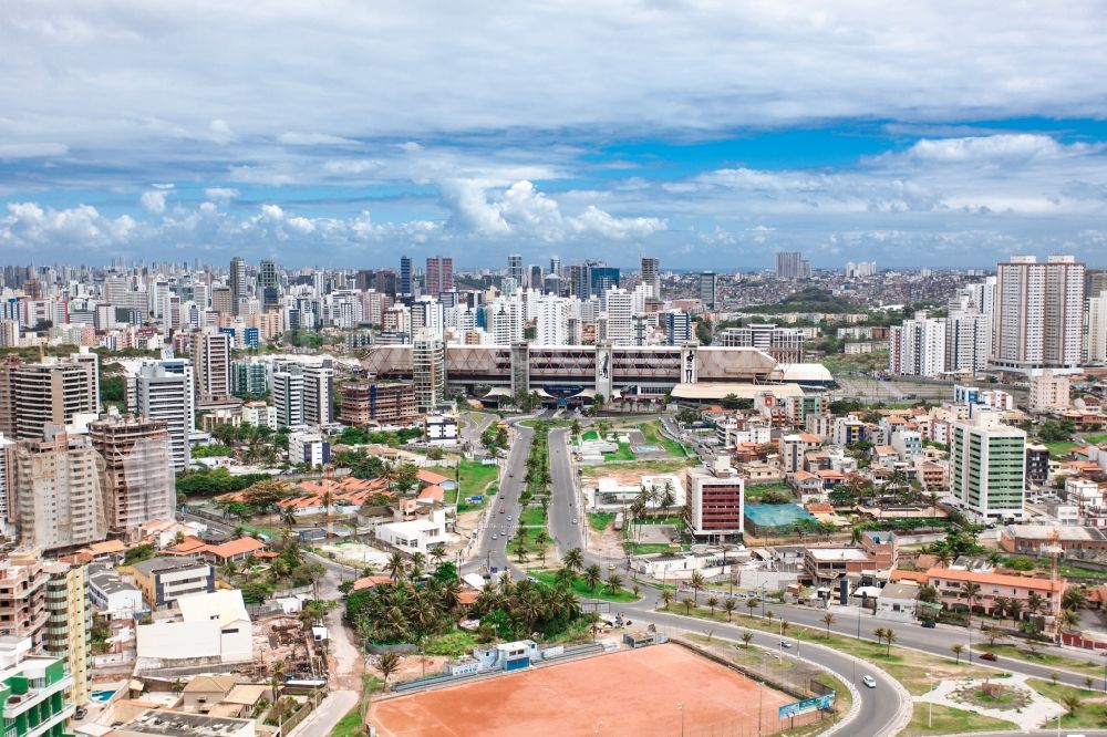 Salvador von oben - Stadtansicht der Innenstadt von Salvador in der Provinz Bahia in Brasilien