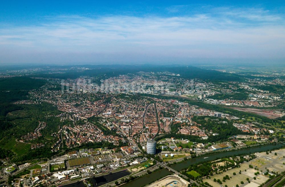 Luftbild Stuttgart - Stadtansicht der Innenstadt von Stuttgart im Bundesland Baden-Württemberg