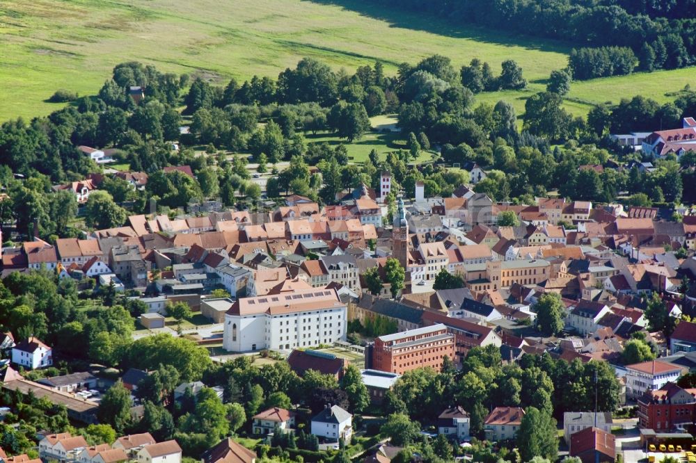 Luftaufnahme Luckau - Stadtansicht von Innenstadt- Zentrum Luckau im Bundesland Brandenburg