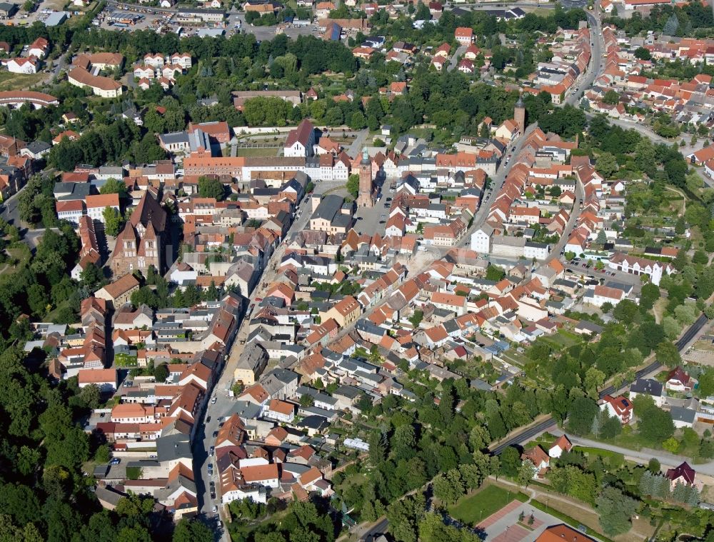 Luftbild Luckau - Stadtansicht von Innenstadt- Zentrum Luckau im Bundesland Brandenburg