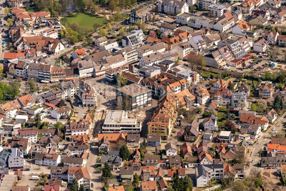 Achern aus der Vogelperspektive: Stadtansicht vom Innenstadtbereich in Achern im Bundesland Baden-Württemberg, Deutschland