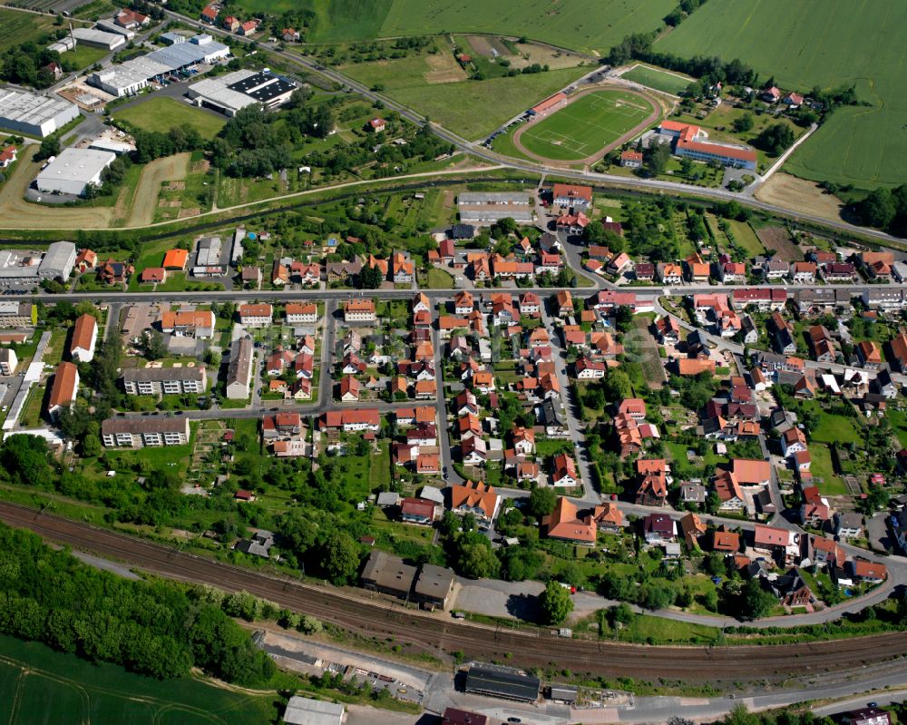 Arenshausen aus der Vogelperspektive: Stadtansicht vom Innenstadtbereich in Arenshausen im Bundesland Thüringen, Deutschland