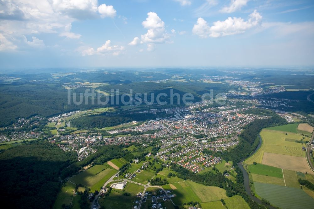 Luftbild Arnsberg - Stadtansicht vom Innenstadtbereich in Arnsberg im Bundesland Nordrhein-Westfalen