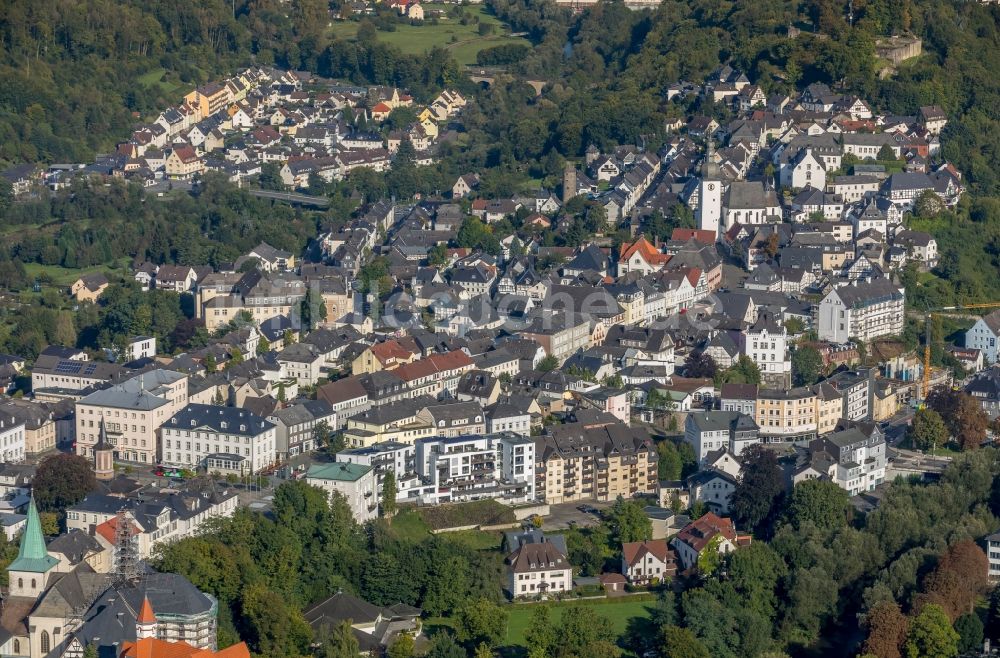 Luftaufnahme Arnsberg - Stadtansicht vom Innenstadtbereich in Arnsberg im Bundesland Nordrhein-Westfalen, Deutschland