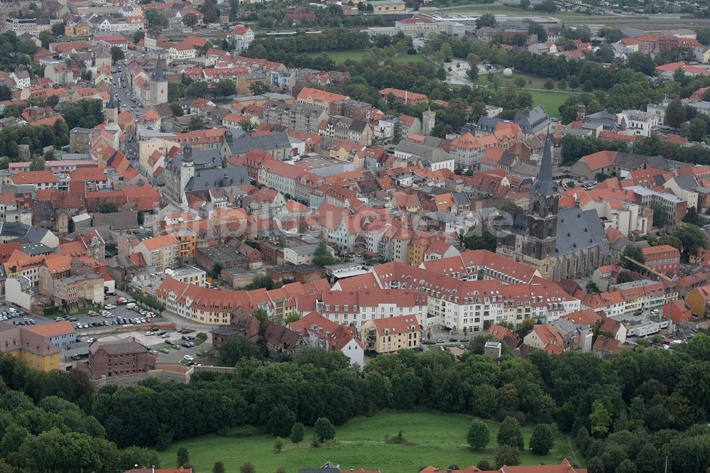 Luftbild Aschersleben - Stadtansicht vom Innenstadtbereich in Aschersleben im Bundesland Sachsen-Anhalt, Deutschland