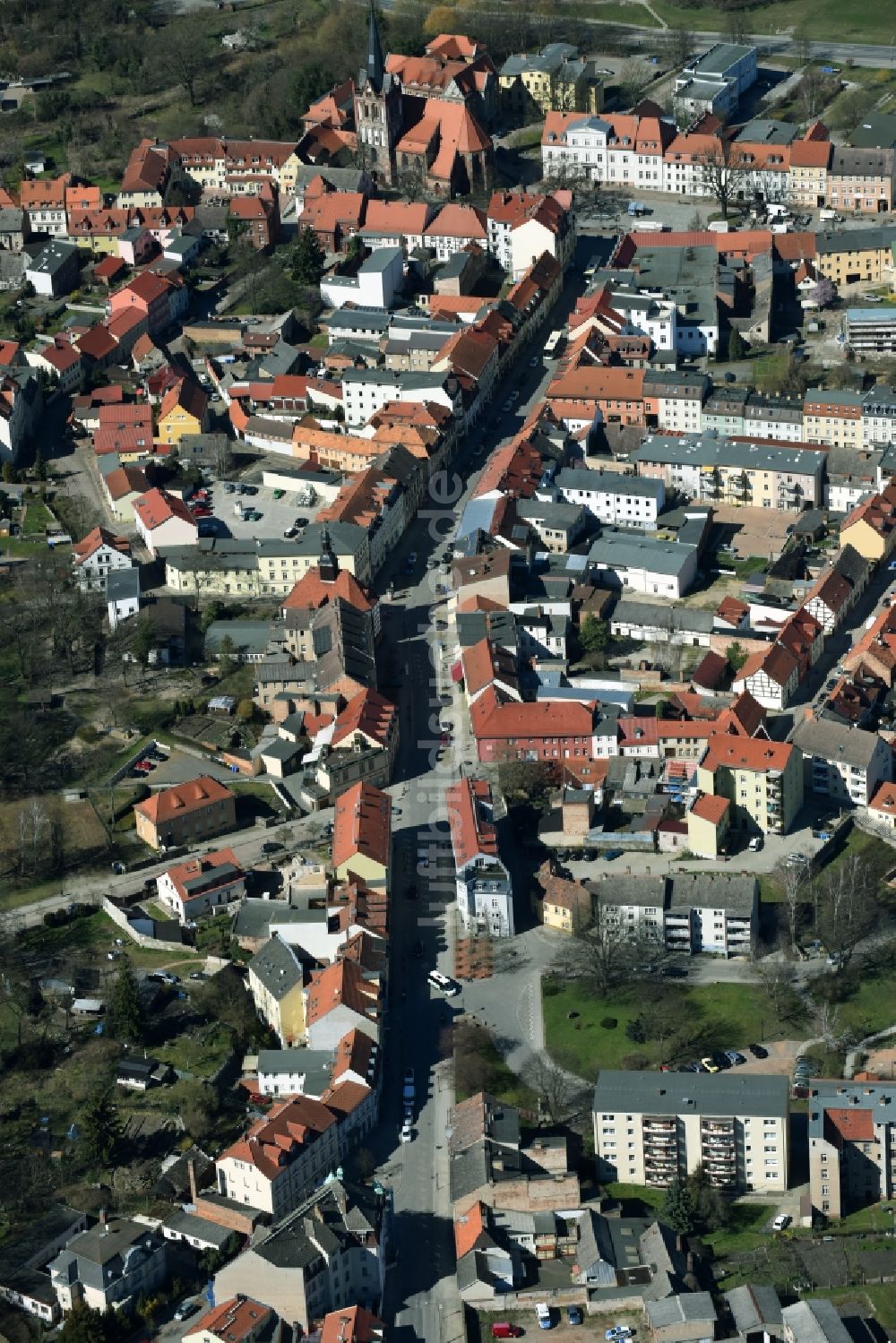 Luftbild Bad Freienwalde (Oder) - Stadtansicht vom Innenstadtbereich in Bad Freienwalde (Oder) im Bundesland Brandenburg