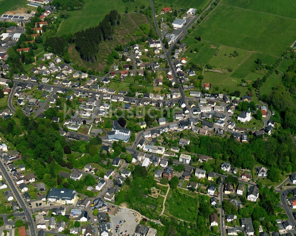 Luftbild Bad Marienberg (Westerwald) - Stadtansicht vom Innenstadtbereich in Bad Marienberg (Westerwald) im Bundesland Rheinland-Pfalz