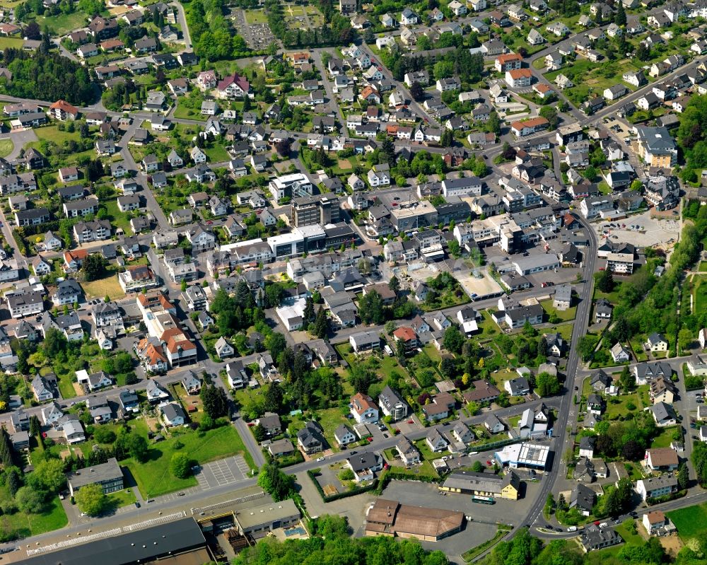 Luftaufnahme Bad Marienberg (Westerwald) - Stadtansicht vom Innenstadtbereich in Bad Marienberg (Westerwald) im Bundesland Rheinland-Pfalz