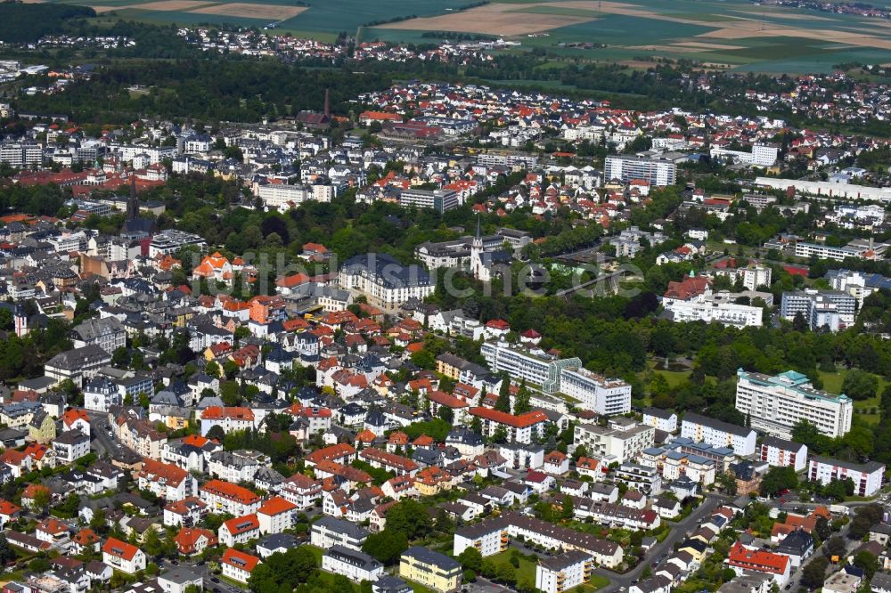 Bad Nauheim von oben - Stadtansicht vom Innenstadtbereich in Bad Nauheim im Bundesland Hessen, Deutschland