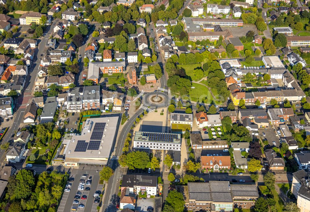 Beckum aus der Vogelperspektive: Stadtansicht vom Innenstadtbereich in Beckum im Bundesland Nordrhein-Westfalen, Deutschland