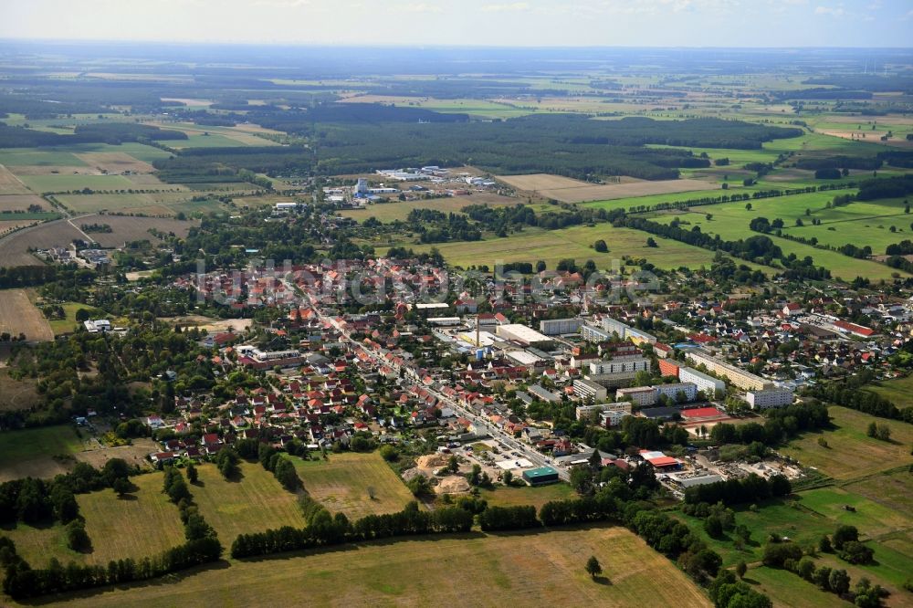 Luftbild Beelitz - Stadtansicht vom Innenstadtbereich in Beelitz im Bundesland Brandenburg, Deutschland