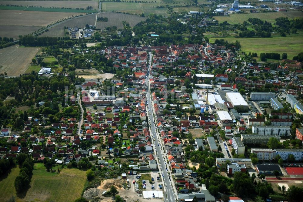 Luftaufnahme Beelitz - Stadtansicht vom Innenstadtbereich in Beelitz im Bundesland Brandenburg, Deutschland