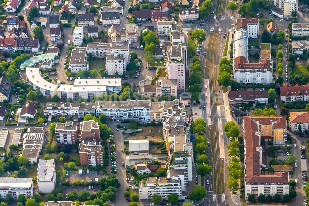 Betzenhausen von oben - Stadtansicht vom Innenstadtbereich Bereich Sundgau Allee im Ortsteil Betzenhausen in Freiburg im Bundesland Baden-Württemberg, Deutschland