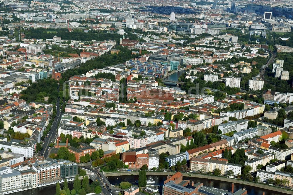 Luftbild Berlin - Stadtansicht vom Innenstadtbereich in Berlin, Deutschland