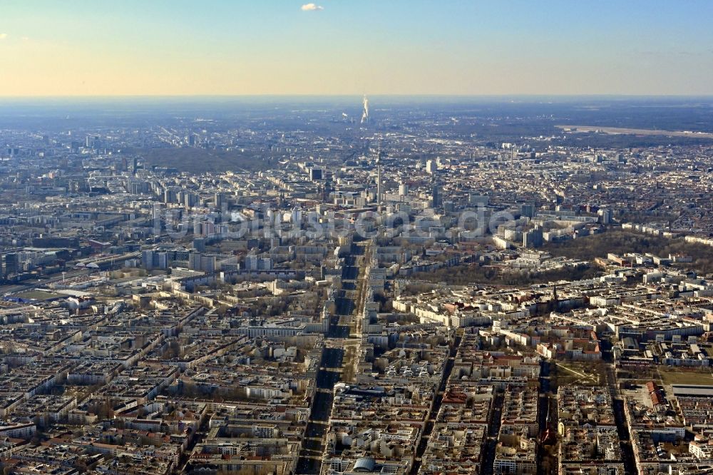 Luftaufnahme Berlin - Stadtansicht vom Innenstadtbereich in Berlin, Deutschland