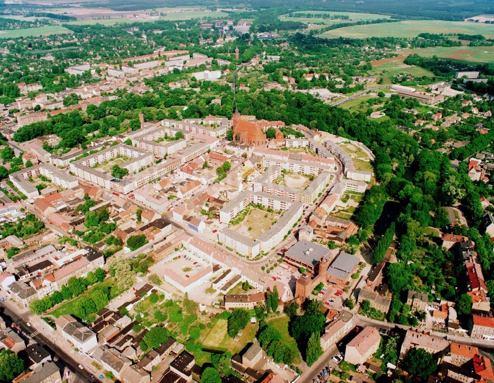 Bernau von oben - Stadtansicht vom Innenstadtbereich in Bernau im Bundesland Brandenburg, Deutschland