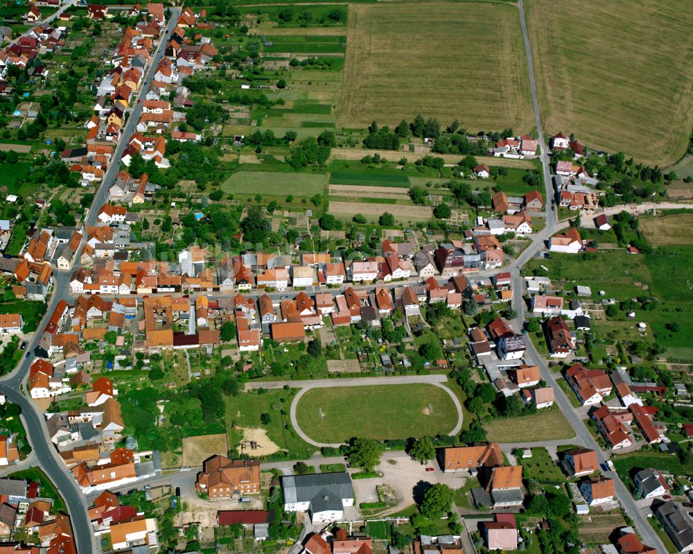 Bernterode (bei Worbis) aus der Vogelperspektive: Stadtansicht vom Innenstadtbereich in Bernterode (bei Worbis) im Bundesland Thüringen, Deutschland