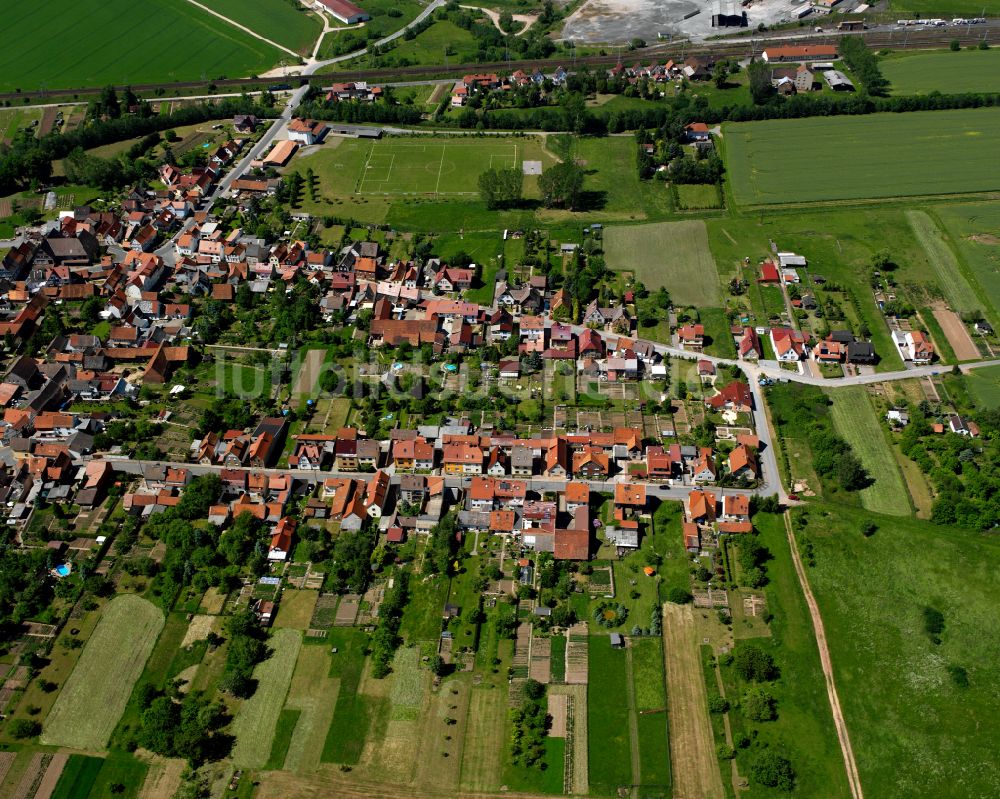 Luftaufnahme Bernterode (bei Worbis) - Stadtansicht vom Innenstadtbereich in Bernterode (bei Worbis) im Bundesland Thüringen, Deutschland