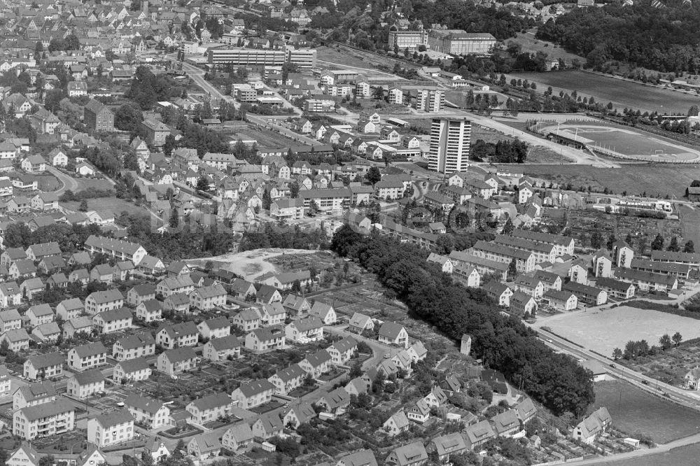 Biberach aus der Vogelperspektive: Stadtansicht vom Innenstadtbereich in Biberach im Bundesland Baden-Württemberg, Deutschland