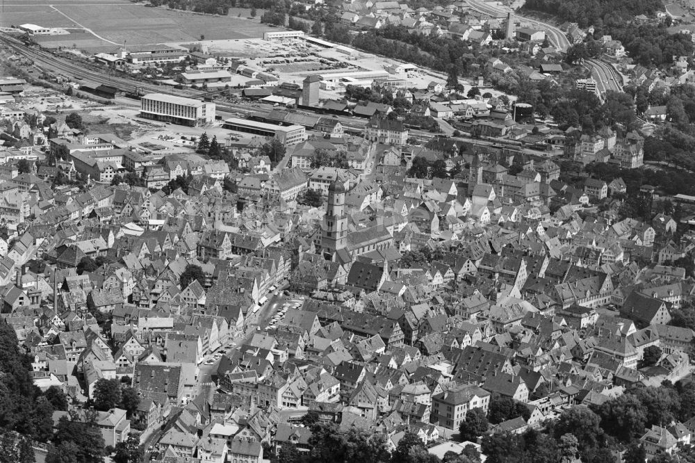 Luftbild Biberach - Stadtansicht vom Innenstadtbereich in Biberach im Bundesland Baden-Württemberg, Deutschland