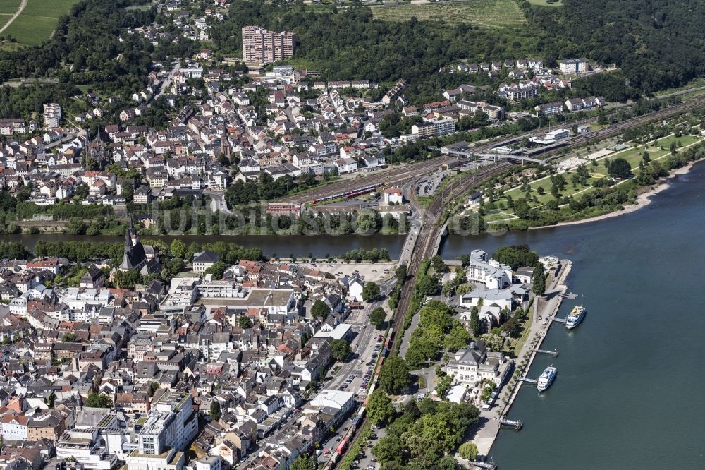 Luftbild Bingen am Rhein - Stadtansicht vom Innenstadtbereich in Bingen am Rhein im Bundesland Rheinland-Pfalz, Deutschland