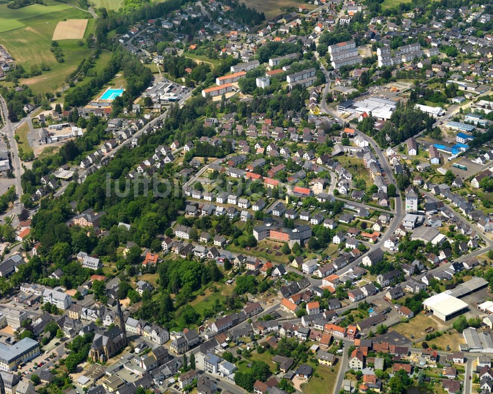 Luftbild Birkenfeld - Stadtansicht vom Innenstadtbereich in Birkenfeld im Bundesland Rheinland-Pfalz