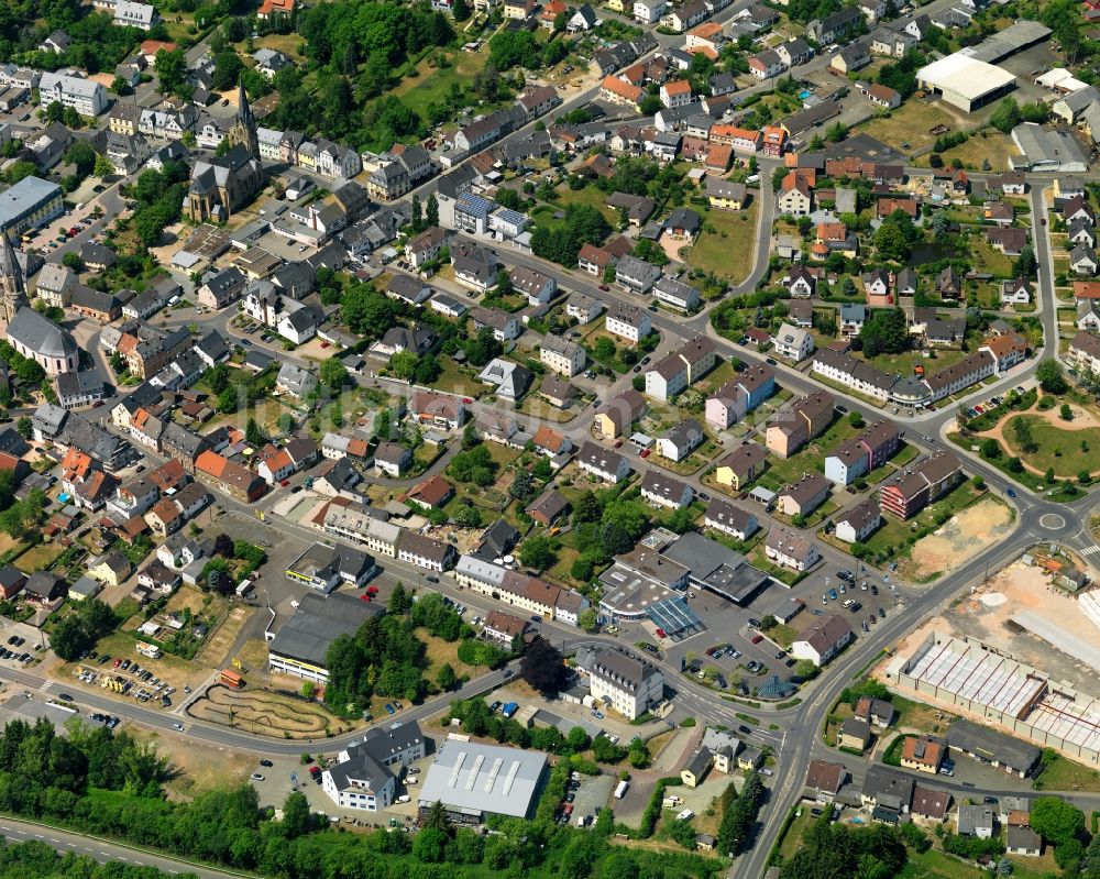 Luftaufnahme Birkenfeld - Stadtansicht vom Innenstadtbereich in Birkenfeld im Bundesland Rheinland-Pfalz