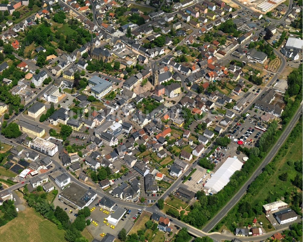 Luftbild Birkenfeld - Stadtansicht vom Innenstadtbereich in Birkenfeld im Bundesland Rheinland-Pfalz