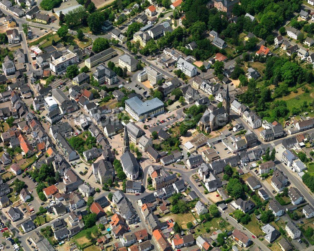 Luftaufnahme Birkenfeld - Stadtansicht vom Innenstadtbereich in Birkenfeld im Bundesland Rheinland-Pfalz