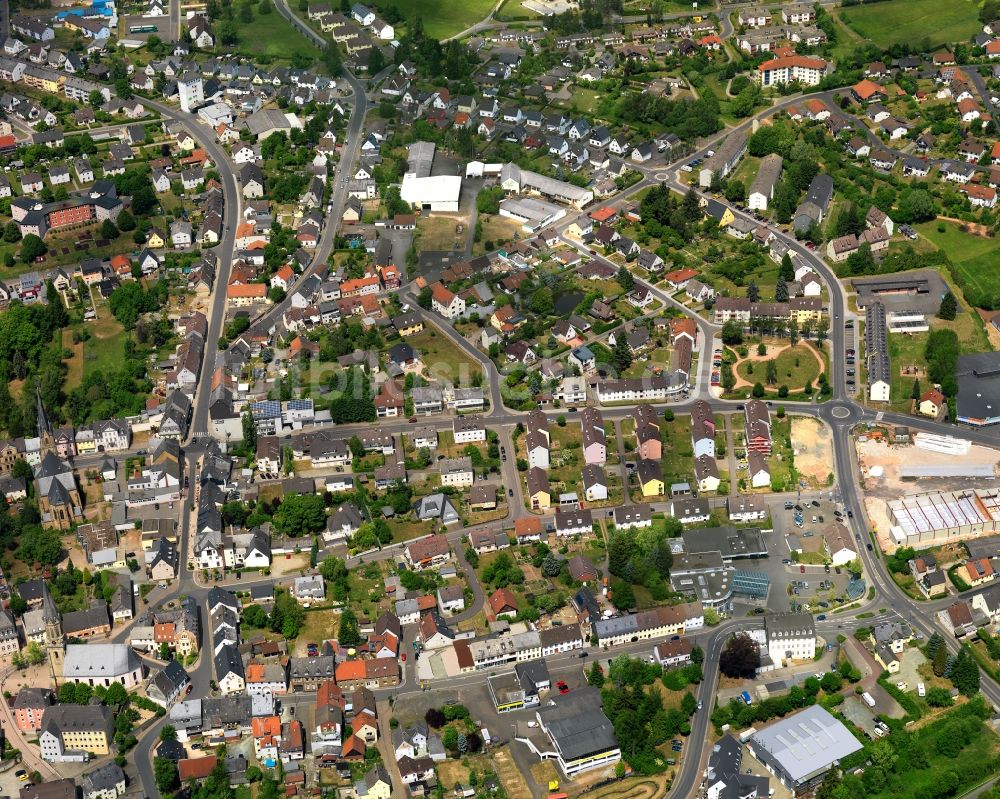 Birkenfeld von oben - Stadtansicht vom Innenstadtbereich in Birkenfeld im Bundesland Rheinland-Pfalz