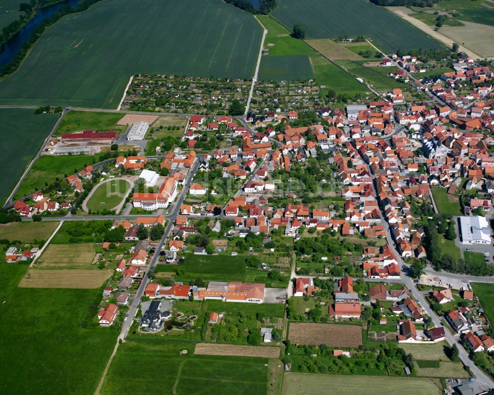 Luftbild Birkungen - Stadtansicht vom Innenstadtbereich in Birkungen im Bundesland Thüringen, Deutschland