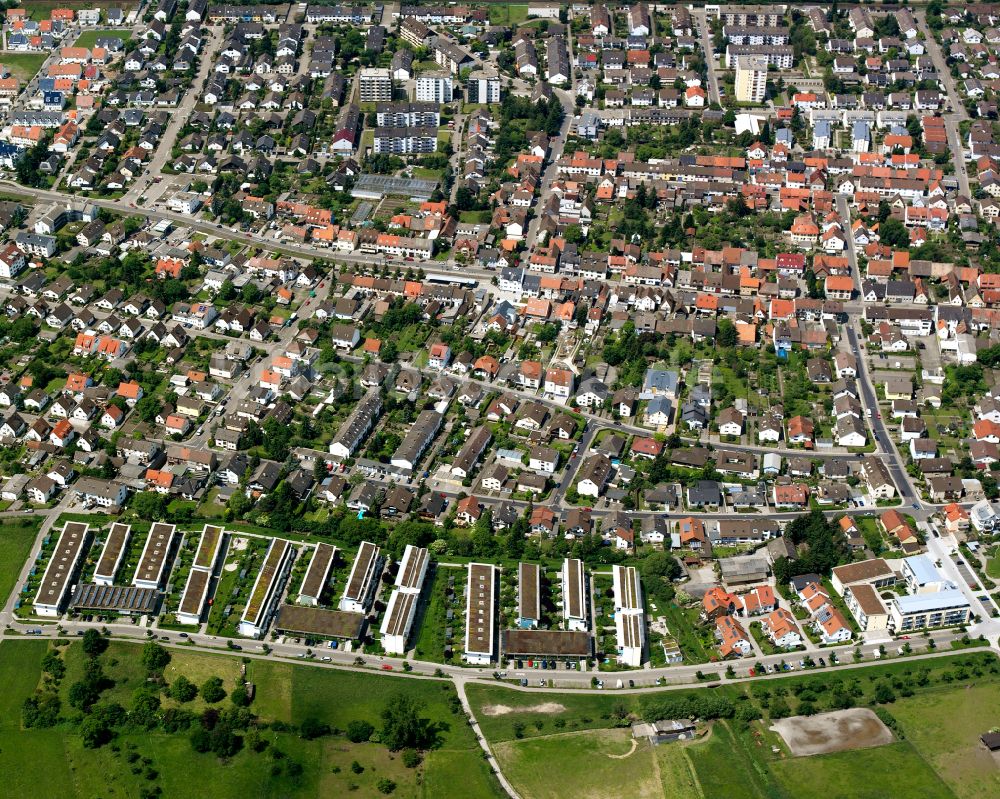 Luftbild Blankenloch - Stadtansicht vom Innenstadtbereich in Blankenloch im Bundesland Baden-Württemberg, Deutschland