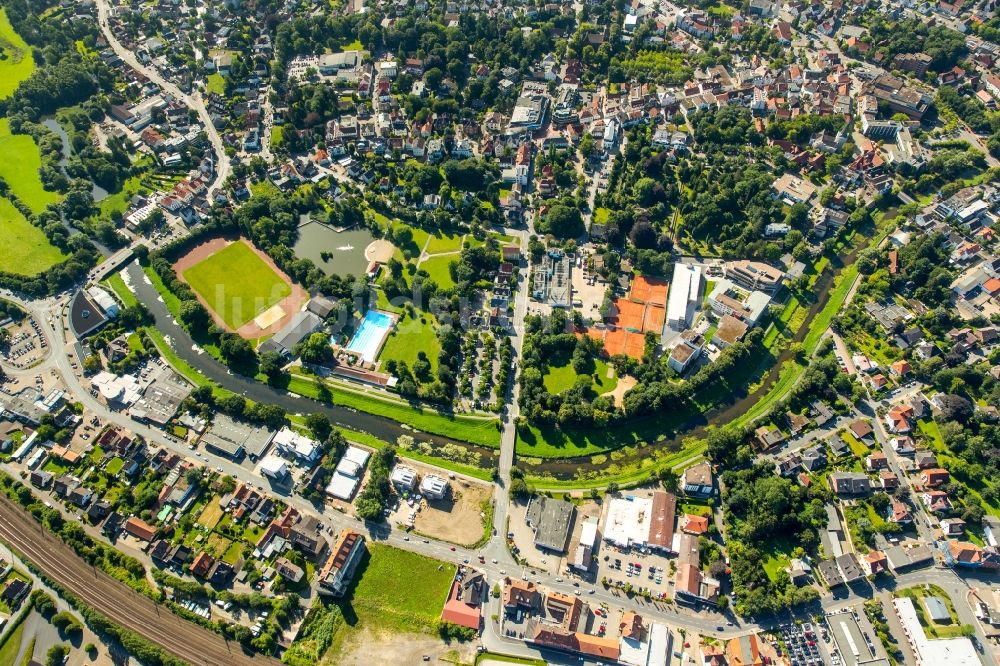 Luftbild Bünde - Stadtansicht vom Innenstadtbereich in Bünde im Bundesland Nordrhein-Westfalen