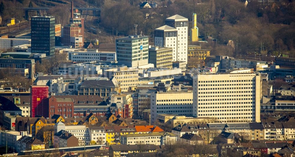 Bochum von oben - Stadtansicht vom Innenstadtbereich in Bochum im Bundesland Nordrhein-Westfalen