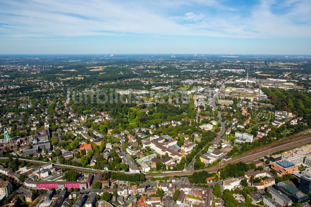 Luftbild Bochum - Stadtansicht vom Innenstadtbereich in Bochum im Bundesland Nordrhein-Westfalen