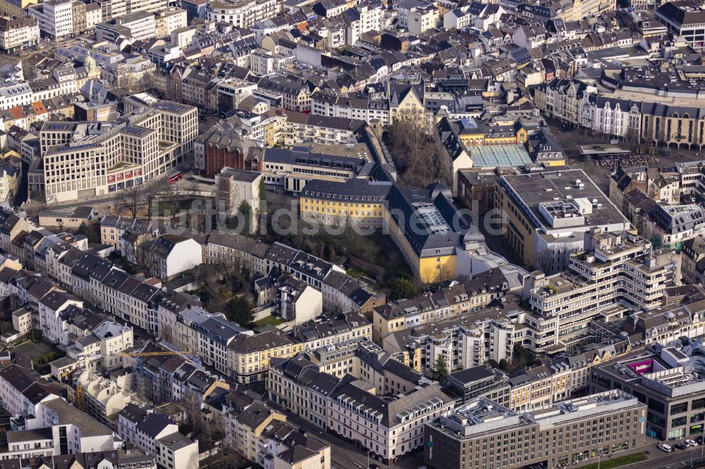 Luftaufnahme Zentrum - Stadtansicht vom Innenstadtbereich in Bonn im Bundesland Nordrhein-Westfalen, Deutschland