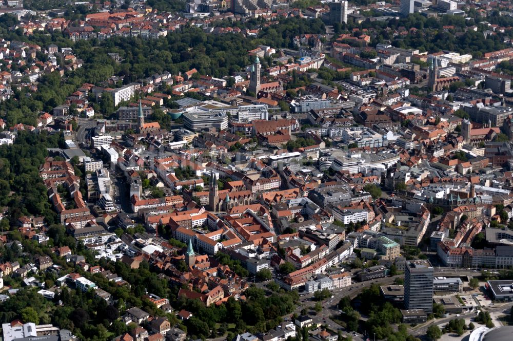 Luftbild Braunschweig - Stadtansicht vom Innenstadtbereich in Braunschweig im Bundesland Niedersachsen, Deutschland