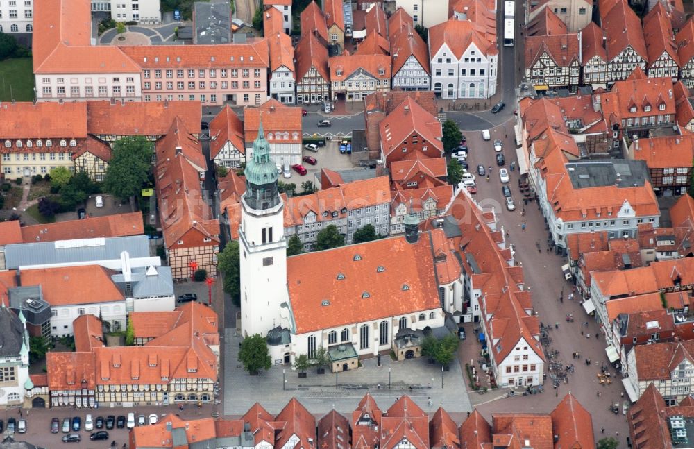 Celle aus der Vogelperspektive: Stadtansicht vom Innenstadtbereich in Celle im Bundesland Niedersachsen