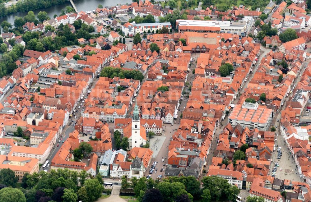 Luftbild Celle - Stadtansicht vom Innenstadtbereich in Celle im Bundesland Niedersachsen