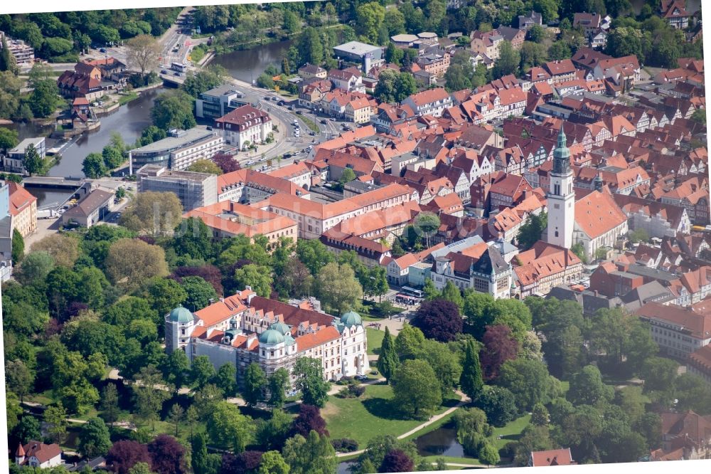 Luftaufnahme Celle - Stadtansicht vom Innenstadtbereich in Celle im Bundesland Niedersachsen