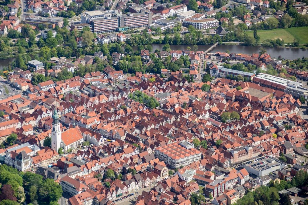 Luftaufnahme Celle - Stadtansicht vom Innenstadtbereich in Celle im Bundesland Niedersachsen