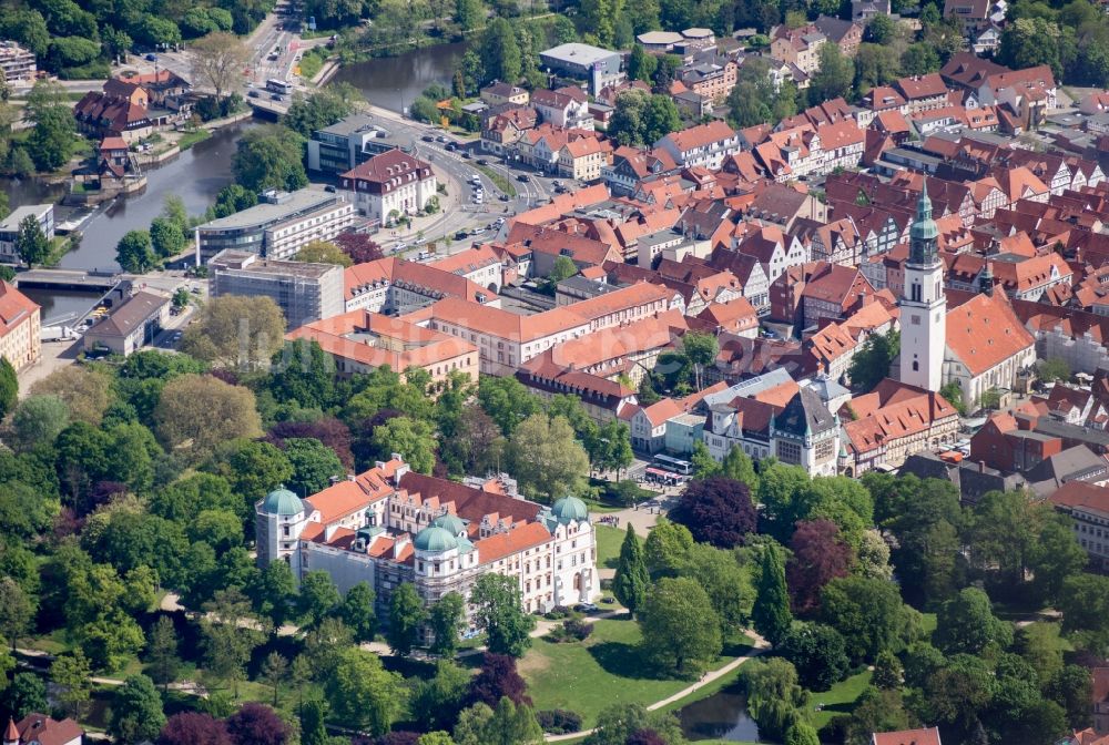 Celle aus der Vogelperspektive: Stadtansicht vom Innenstadtbereich in Celle im Bundesland Niedersachsen